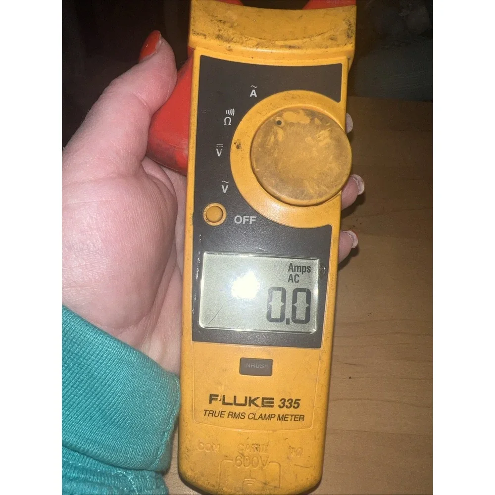 Fluke 335 TRMS 600 Amp AC Current Clamp Meter Tested Working With Case